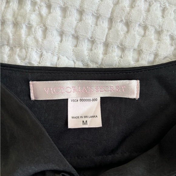 90s Victoria Secret Black sheer mesh slip dress with tie and bow detail - Picture 6 of 6